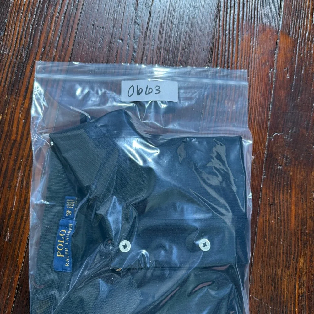 Polo Ralph Lauren Polo Shirt Mens 2XB Black‎ Cotton Red Pony Golf Preppy